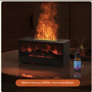 Diffuseur d'Huiles Essentielles Effet Feu de Cheminée – Image 3