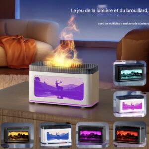 Diffuseur d'Huiles Essentielles Effet Feu de Cheminée – Image 4