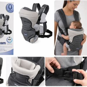Porte-Bébé Chicco Soft & Dream – Ergonomique 0+ Mois, Confort Optimal & Multi-Positions