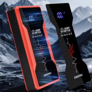 Booster de Batterie Voiture Haute Puissance 600A – Démarreur Portable + Power Bank + Compresseur + Lampe LED – Image 8