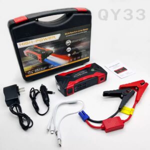 Booster de Batterie Voiture Haute Puissance 600A – Démarreur Portable + Power Bank + Compresseur + Lampe LED – Image 3