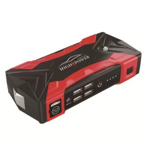 Booster de Batterie Voiture Haute Puissance 600A – Démarreur Portable + Power Bank + Compresseur + Lampe LED – Image 6
