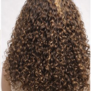 Perruque Frontal 13x4 Water Curly 100% Cheveux Naturels – Couleur P4/27 – 22 pouces – Image 3