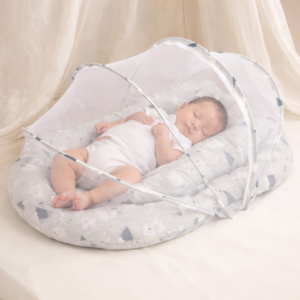 Matelas Bébé Portable avec Moustiquaire Intégrée – Confort & Protection Anti-Insectes – Image 4
