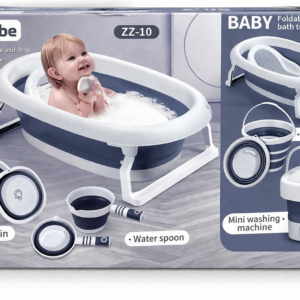 Baignoire Bébé Pliable avec Support & Mini Machine –  Complète Tenbabe ZZ-10 – Image 4
