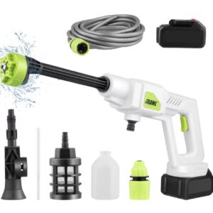 Nettoyeur Haute Pression Sans Fil 2-en-1 – Pistolet à Eau Portable avec Batterie & Accessoires – Image 3