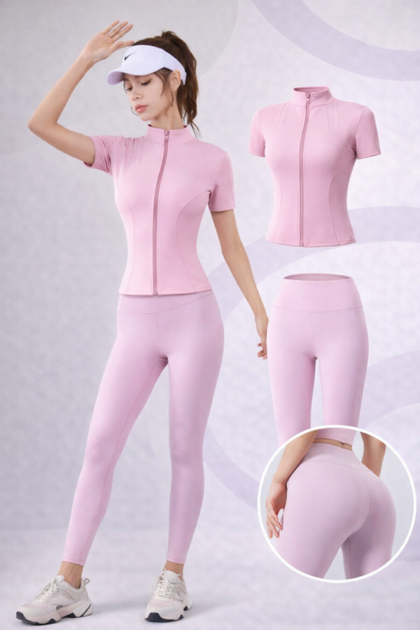 Tenue de sport rose et moderne (1)