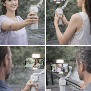 Stabilisateur Smartphone 3 Axes TOKQI M01 – Gimbal Pro avec Lumière LED & Trépied – Image 7