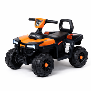 Quad électrique enfant – Mini ATV “Super Car” orange et noir